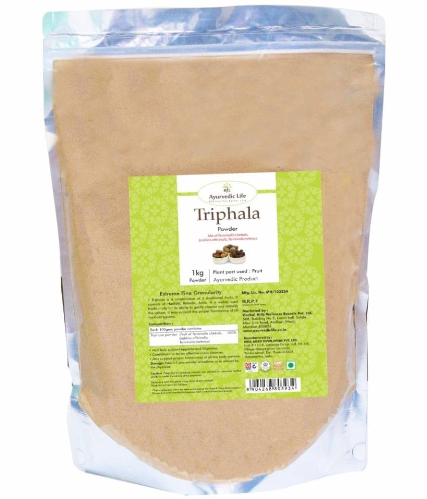 Ayurvedic Life Triphala Powder 1 Kg Pack of 1 Ayurvedic Life Triphala Powder 1 Kg Pack of 1