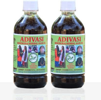 Oilanic Adivasi Bhringraj  Hair Oil-Anti Hair Fall Combo of  50 mL Pack of 2