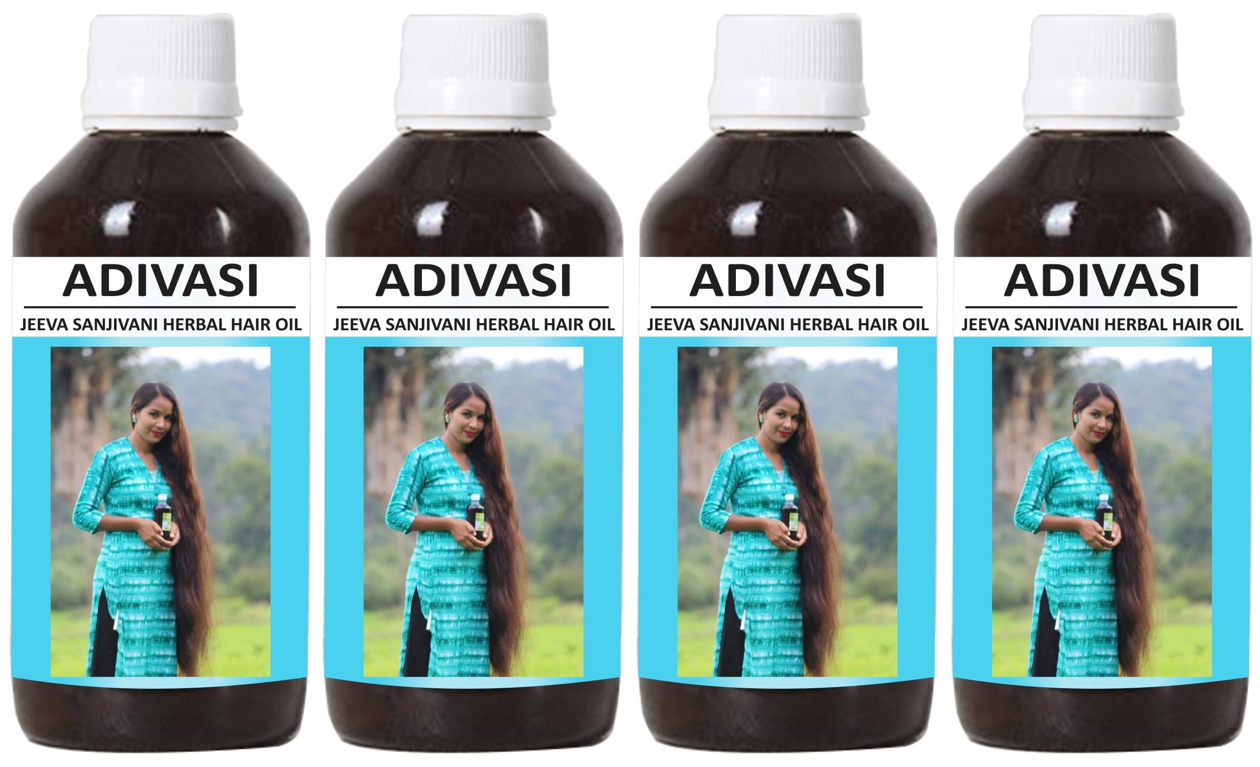 Oilanic Adivasi Jeeva  Sanjivani Hair Oil Combo of  50 mL Pack of 4