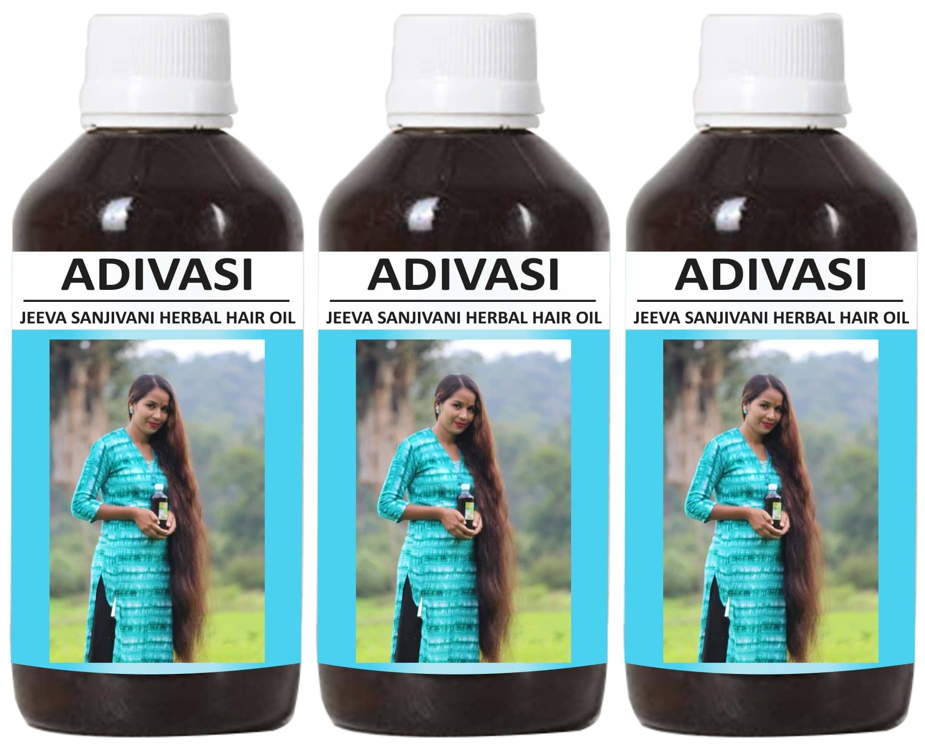 Oilanic Adivasi Jeeva  Sanjivani Hair Oil Combo of  125 mL Pack of 3