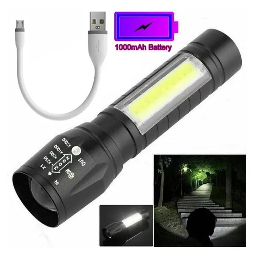 Stallion Trading - 15W Rechargeable Flashlight Torch (Pack of 1) Stallion Trading - 15W Rechargeable Flashlight Torch (Pack of 1)