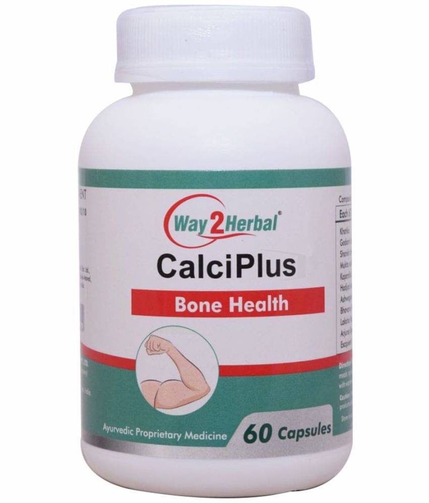 Way2Herbal Calci Plus Capsule 60 No.S Pack of 1 Way2Herbal Calci Plus Capsule 60 No.S Pack of 1