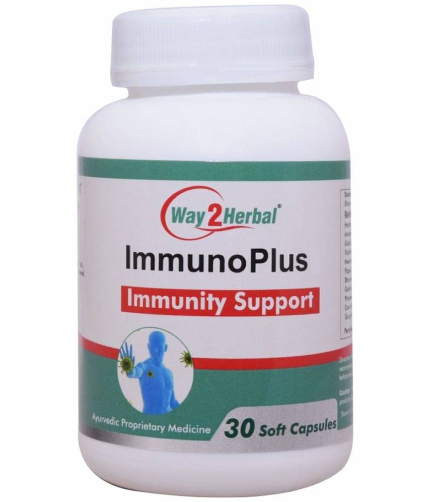     			Way2Herbal Immuno Plus Capsule 30 No.S Pack of 1