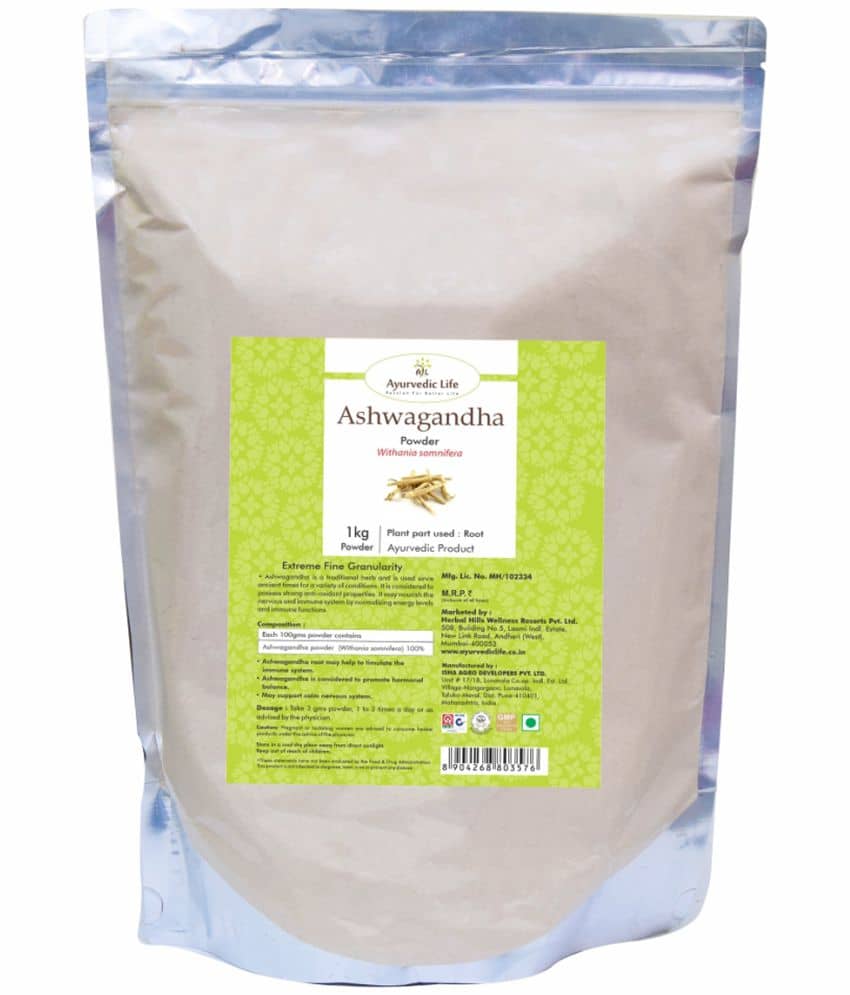 Ayurvedic Life Ashwagandha Powder 1 kg Pack Of 1