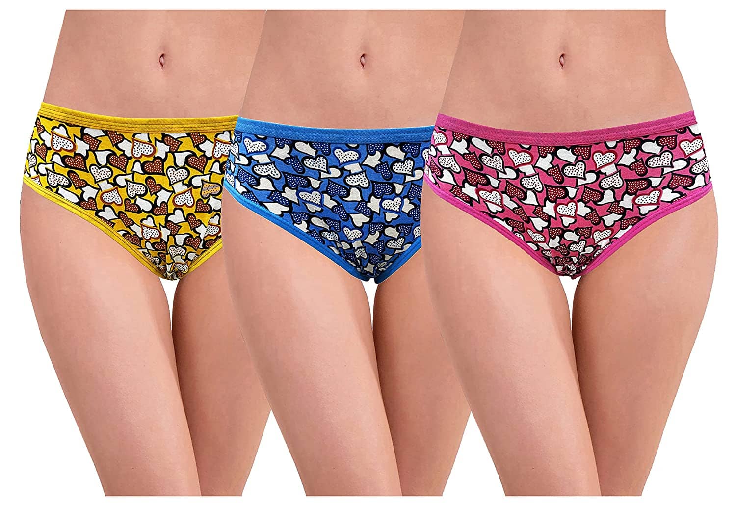RC. ROYAL CLASS Pack of 3 Cotton Printed Women's Briefs ( Multi Color )