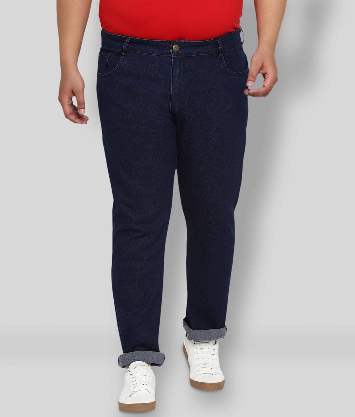     			Urbano Plus - Dark Blue Cotton Blend Regular Fit Men's Jeans ( Pack of 1 )