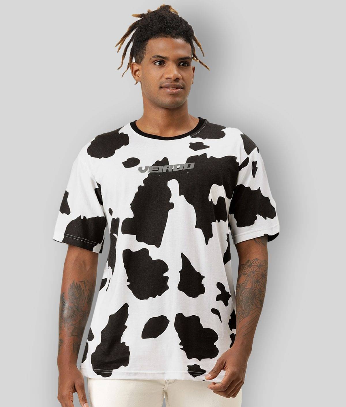 Veirdo Pack of 1 Cotton Regular Fit Men's T-Shirt ( Black ) Veirdo Pack of 1 Cotton Regular Fit Men's T-Shirt ( Black )