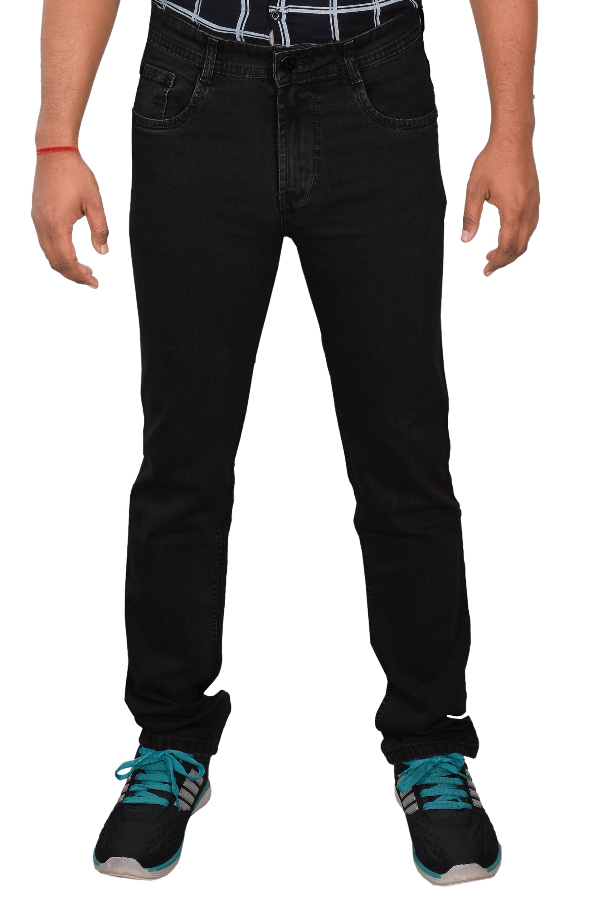 plounge - Black Denim Regular Fit Men's Jeans ( Pack of 1 ) plounge - Black Denim Regular Fit Men's Jeans ( Pack of 1 )