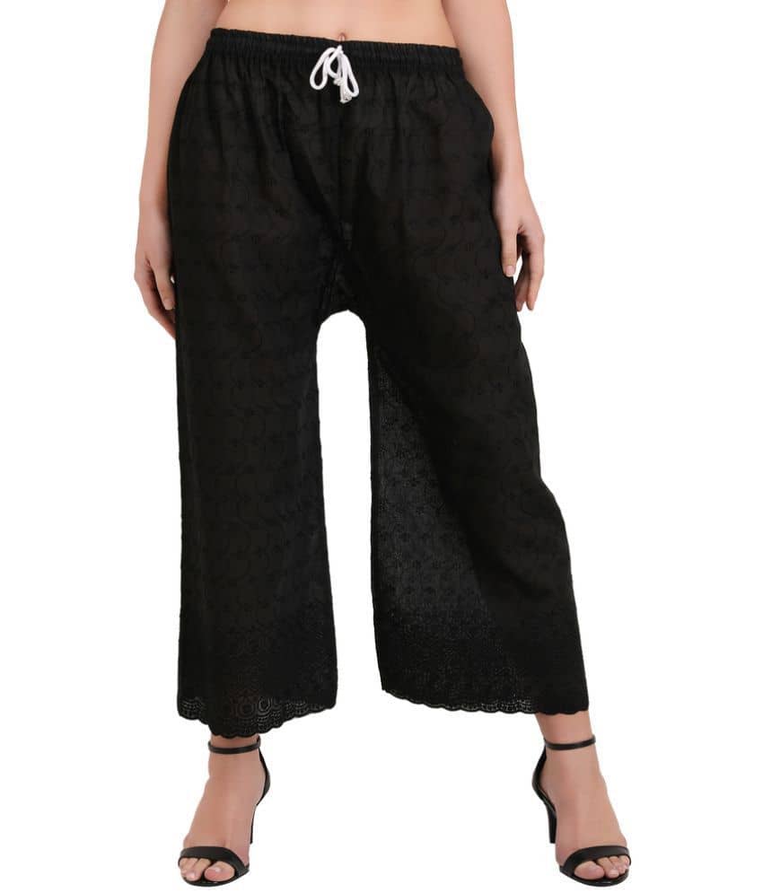 Aadrika - 100% Cotton Flared Pink Women's Palazzos ( Pack of 1 )