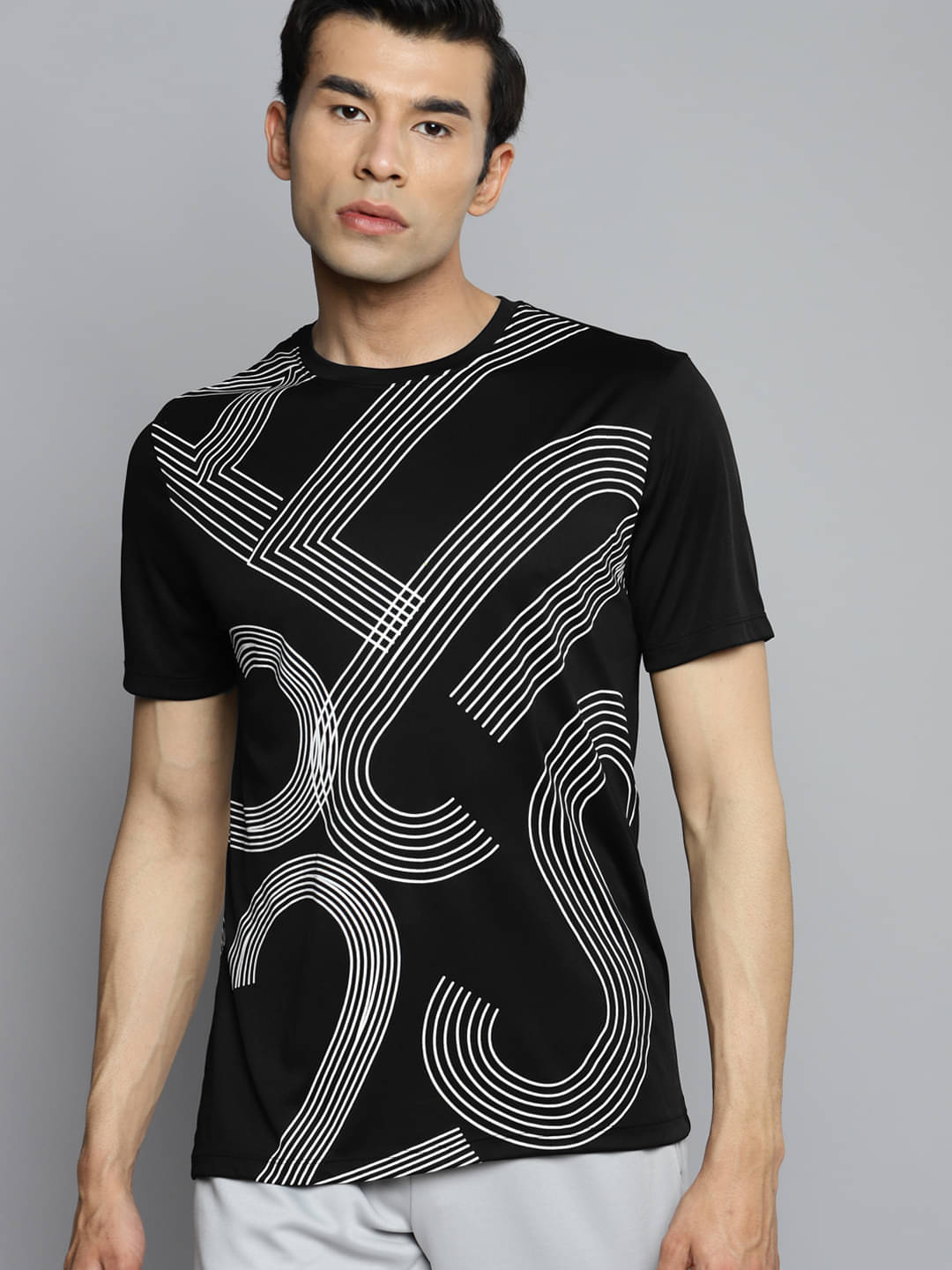    			Alcis - Polyester Slim Fit Black Men's Sports T-Shirt ( Pack of 1 )