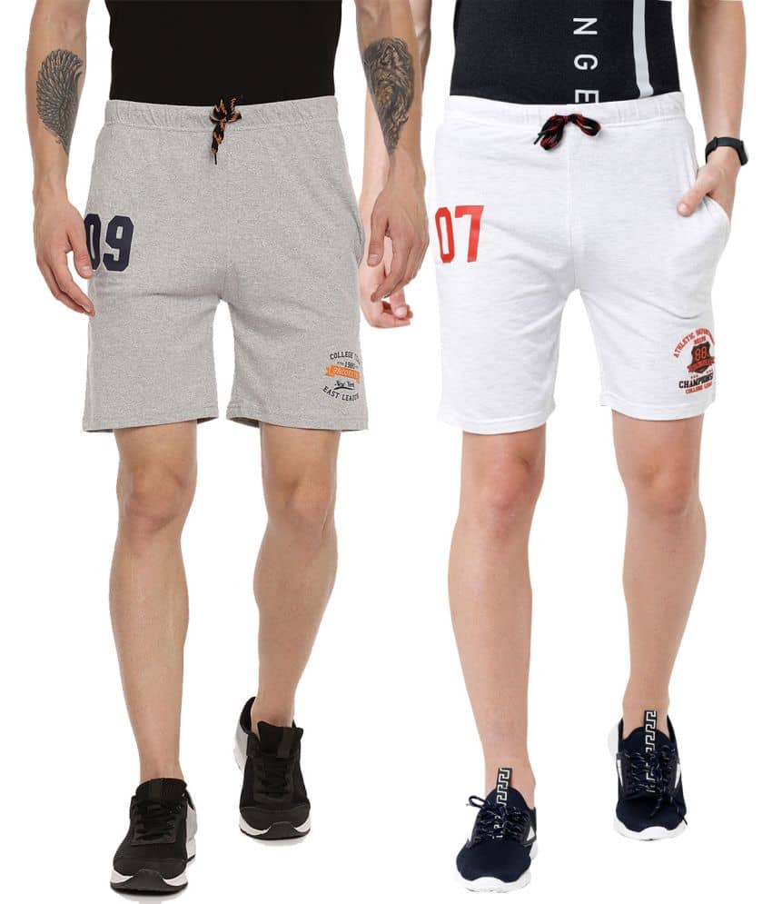 Ardeur - Cotton Blend Multi Men's Shorts ( Pack of 2 ) - Shorts | Buy online on ZillyBuy