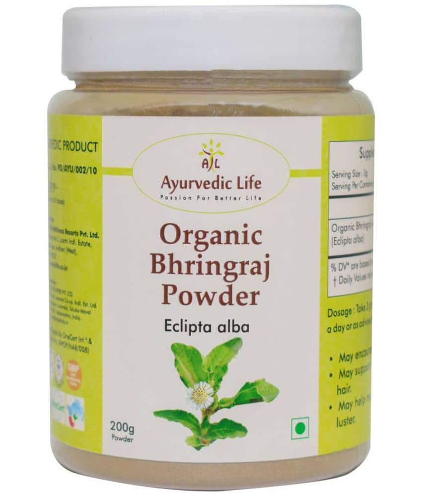 Ayurvedic Life Organic Bhringraj Powder 200 Gm Pack of 1