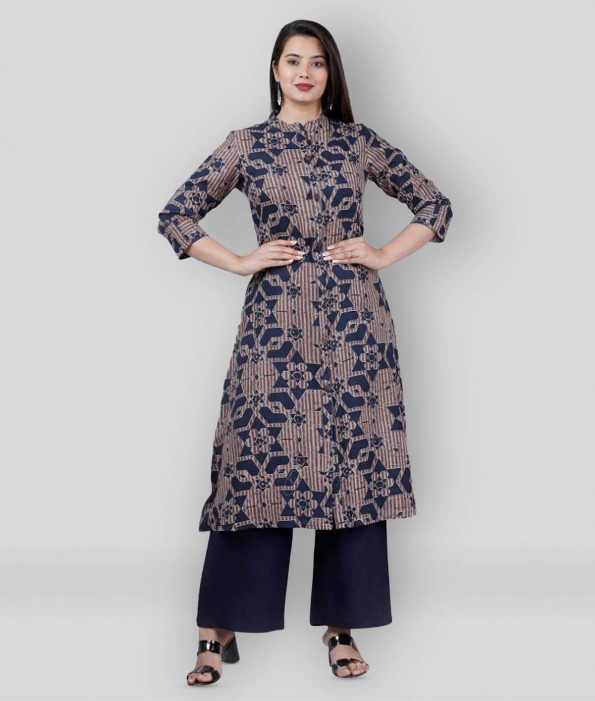 MAUKA - Grey A-line Rayon Women's Stitched Salwar Suit ( Pack of 1 ) MAUKA - Grey A-line Rayon Women's Stitched Salwar Suit ( Pack of 1 )