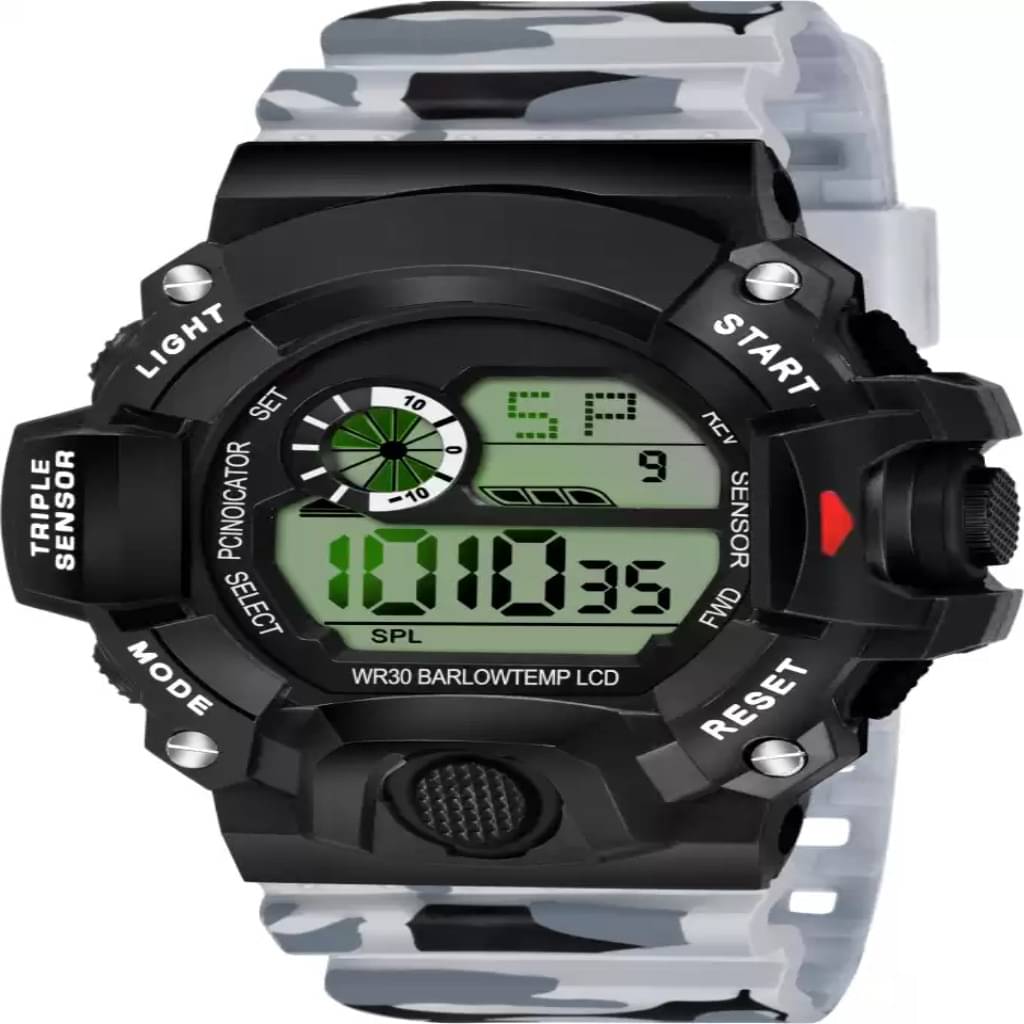     			Om Collection - Multicolor Silicon Digital Men's Watch