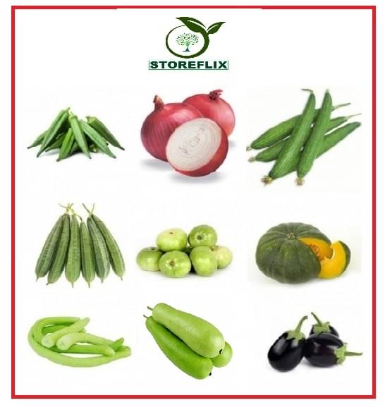     			STOREFLIX DIFFRENT 9 TYPE VEGETABLE PLANT SEEDS APPROX 160+ SEEDS COMBO PACK WITH USER MANAUAL