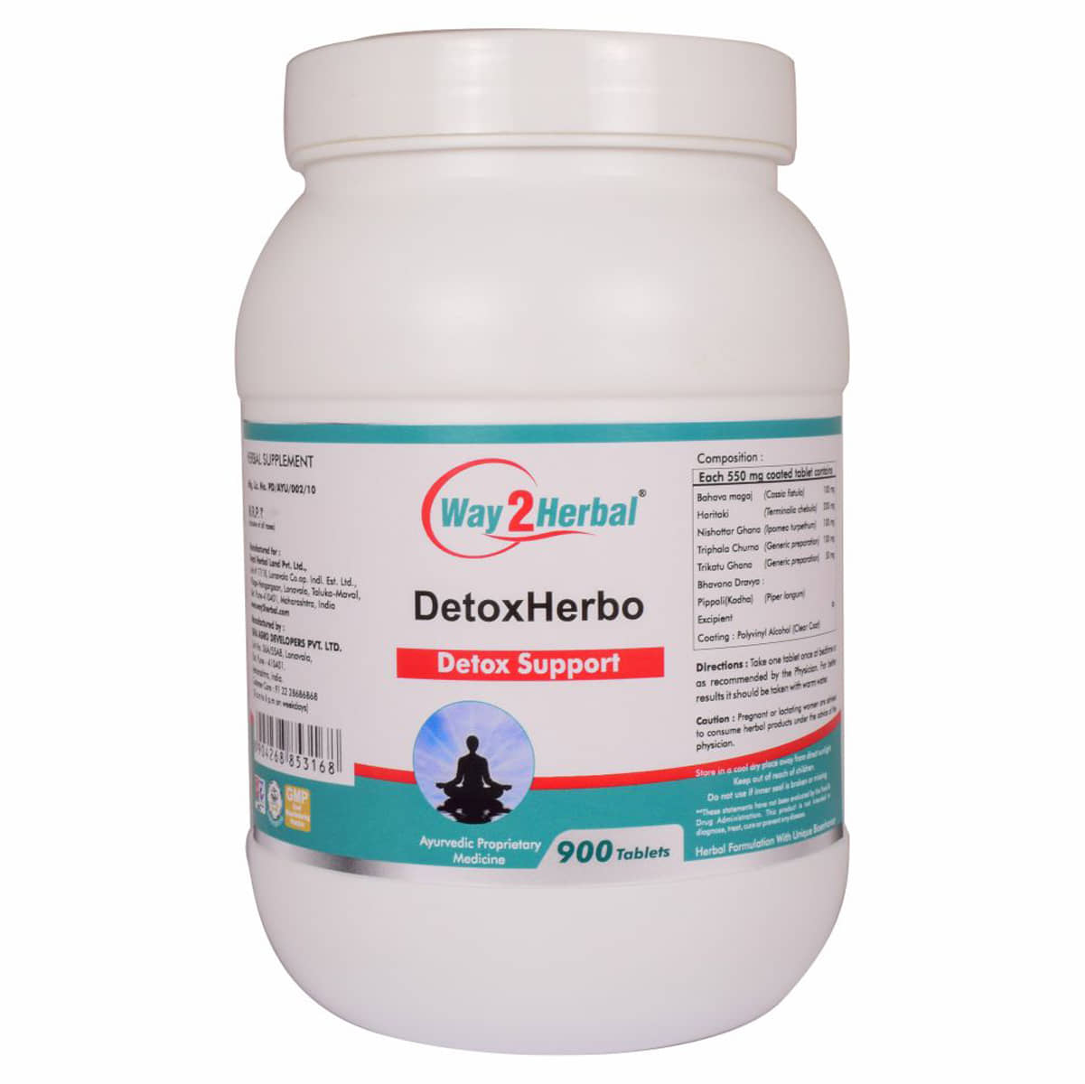 Way2Herbal Detoxherbo Tablet 900 No.S Pack of 1