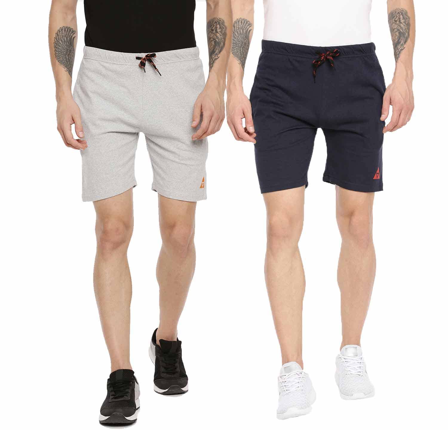 Ardeur - Cotton Blend Multi Men's Shorts ( Pack of 2 ) - Shorts | Buy online on ZillyBuy