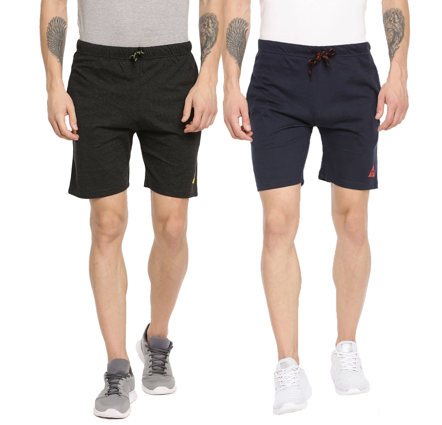 Ardeur - Cotton Blend Multi Men's Shorts ( Pack of 2 ) - Shorts | Buy online on ZillyBuy