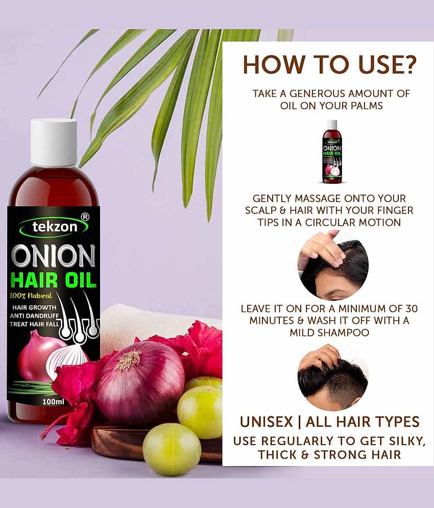 TEKZON Onion Oil for Hair Regrowth oil onion oil 100 mL