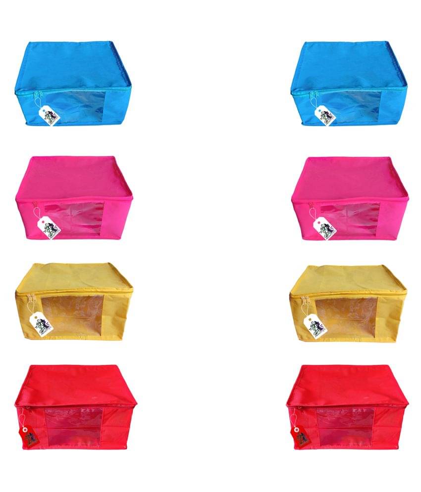 ADWITIYA Multi Saree Covers - 8 Pcs ADWITIYA Multi Saree Covers - 8 Pcs