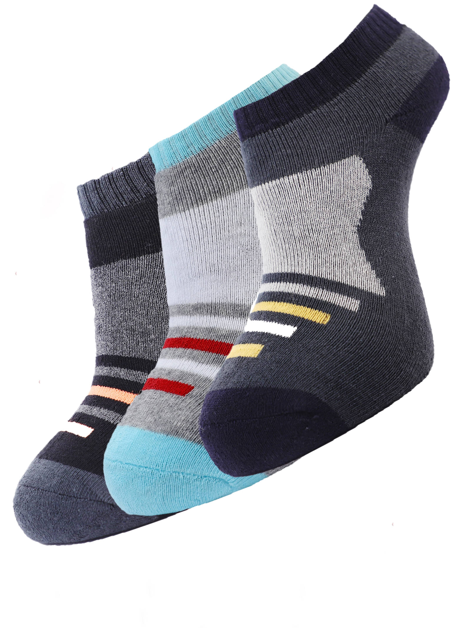 Dollar - Cotton Blend Multicolor Men's Ankle Length Socks ( Pack of 3 )     			Dollar - Cotton Blend Multicolor Men's Ankle Length Socks ( Pack of 3 )