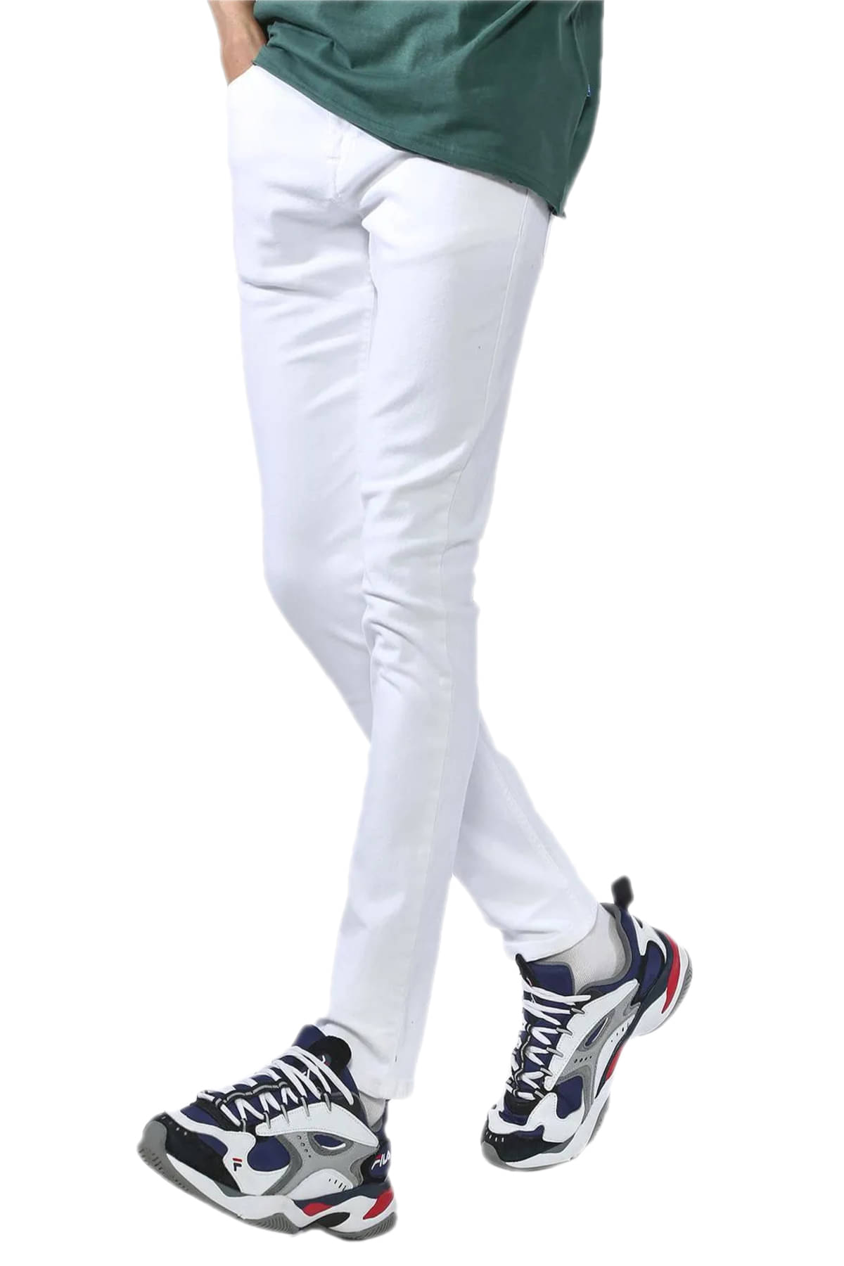 HALOGEN Denim Slim Fit White Men's Jeans ( Pack of 1 ) HALOGEN Denim Slim Fit White Men's Jeans ( Pack of 1 )