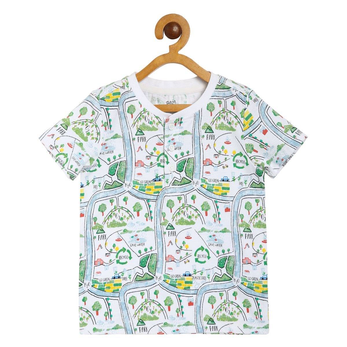     			MINI KLUB - White T-Shirt For Baby Boy ( Pack of 1 )