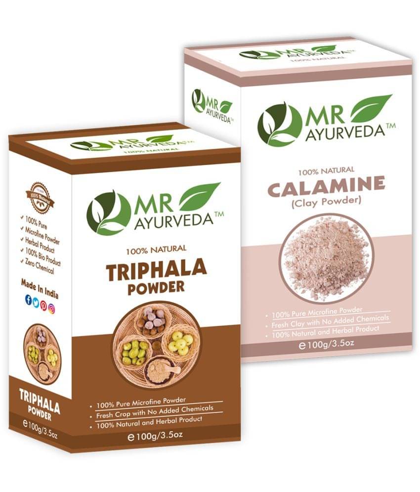 MR Ayurveda Triphala & Calamine Clay Powder Face Pack Masks 200 gm Pack of 2 MR Ayurveda Triphala & Calamine Clay Powder Face Pack Masks 200 gm Pack of 2