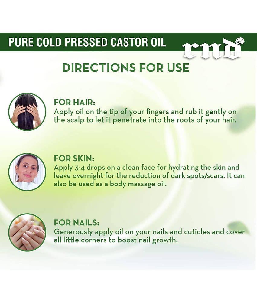 RND Castor Oil For Hair Growth |100% Pure 100 mL