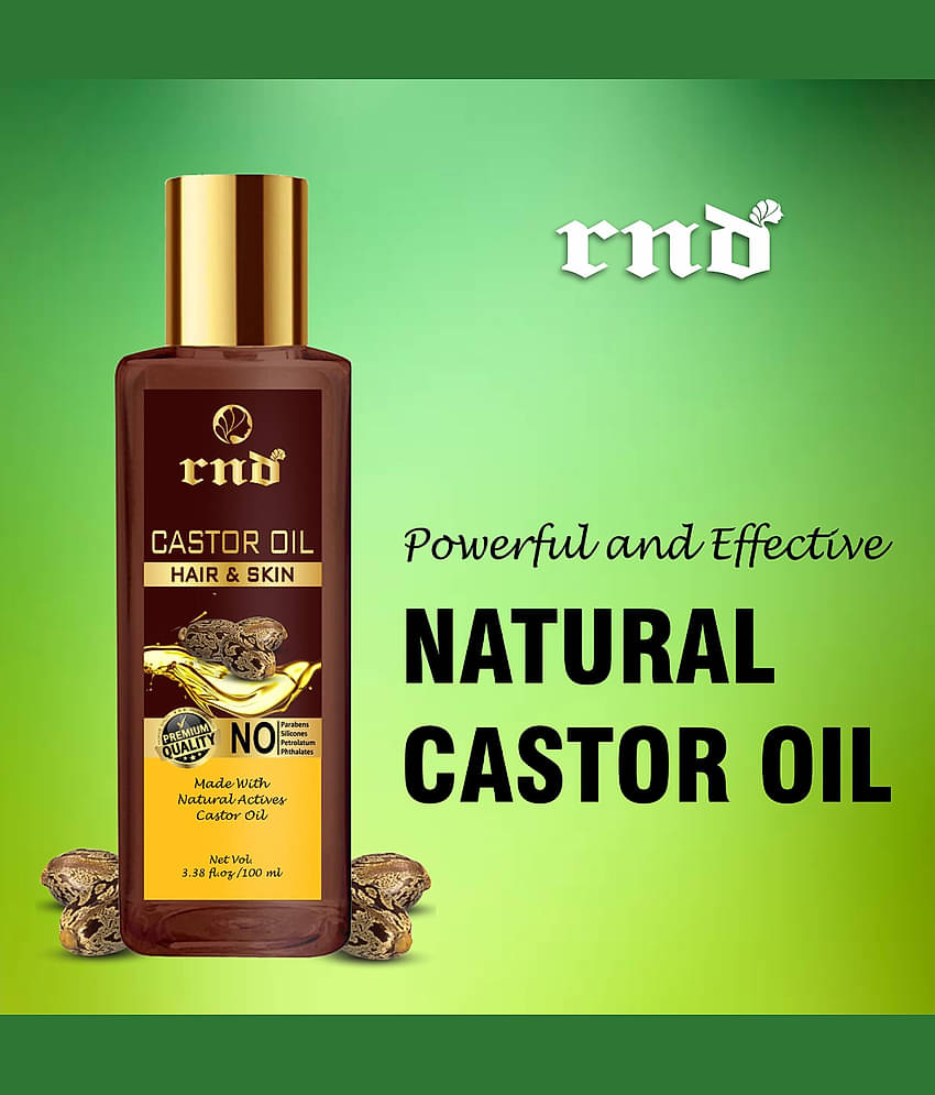 RND Cold Pressed Castor Oil For Hair Growth hair fall cantrol 100 mL