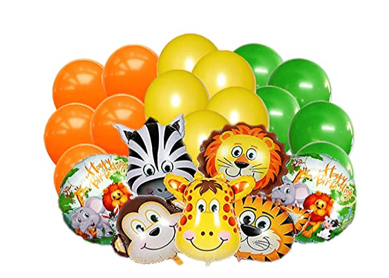     			Shopyo  Animal Theme Combo Balloon Set Of Colorful Latex Balloons & Animal Printed Foil Balloons For Kids Birthday Party , Decorative Items For Bday Celebration ( Pack Of 22,