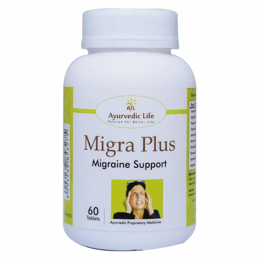Ayurvedic Life Migra Plus Tablet 60 No.S Pack of 1 Ayurvedic Life Migra Plus Tablet 60 No.S Pack of 1