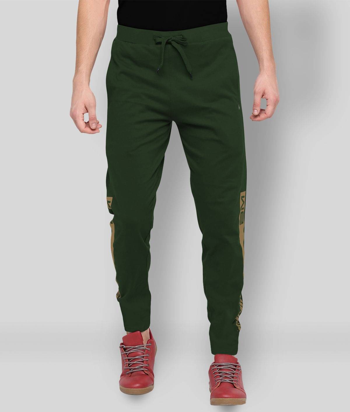     			BULLMER - Green Polyester Men's Trackpants ( Pack of 1 )