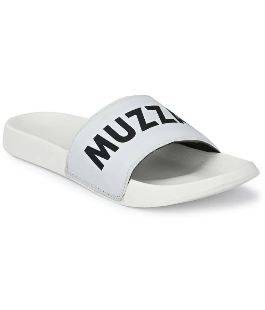 MUZZATI - White Men's Slide Flip Flop