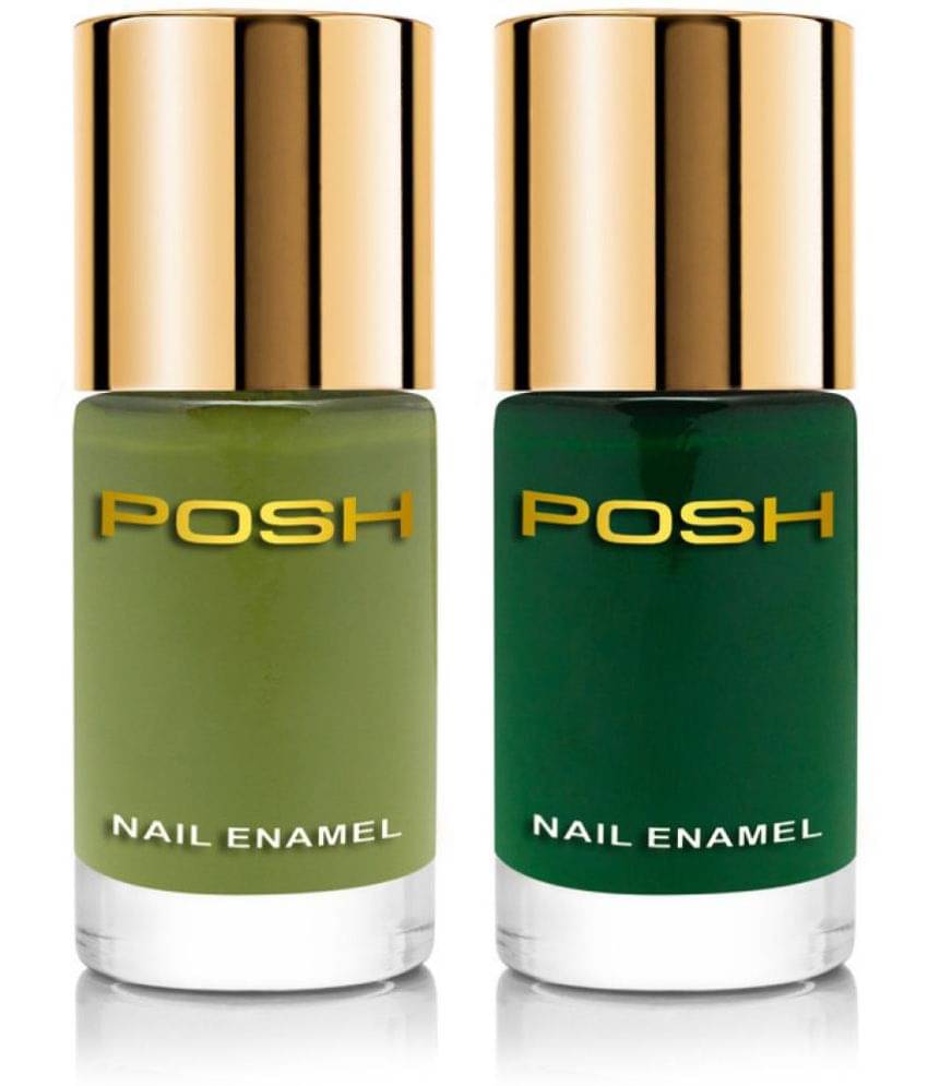     			Posh Nail Polish OliveGreen RoyalJade Olive Glossy Pack of 2 9 mL