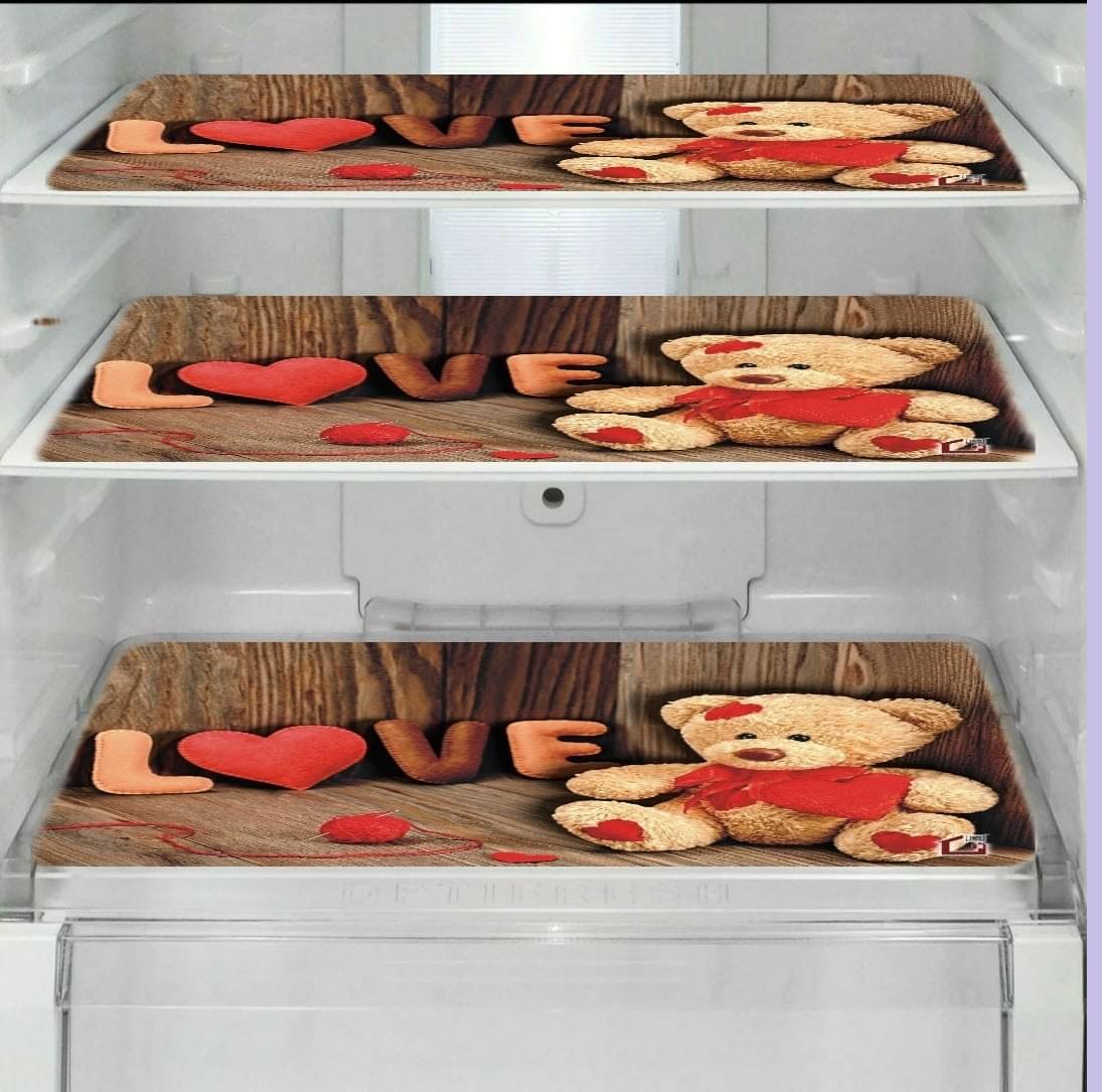 Revexo - PVC Multicolor Fridge Mats ( Pack of 3 )     			Revexo - PVC Multicolor Fridge Mats ( Pack of 3 )