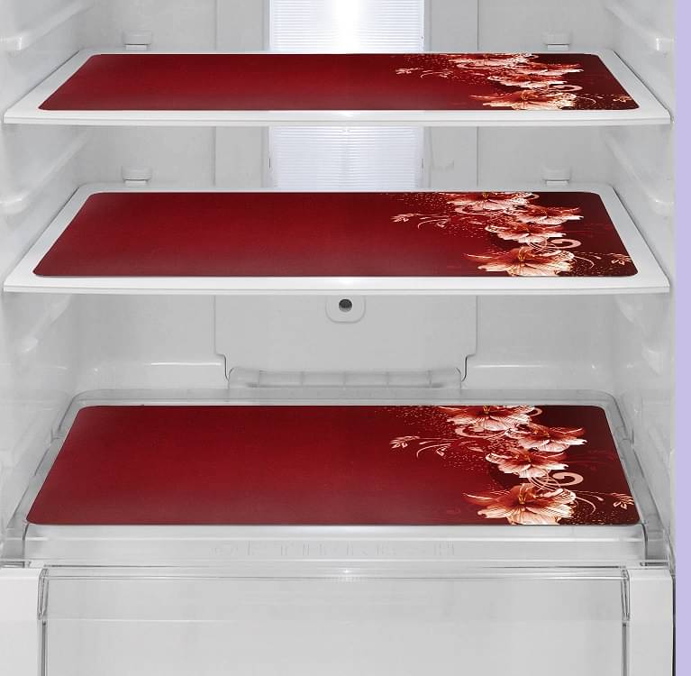     			Revexo - PVC Multicolor Fridge Mats ( Pack of 3 )