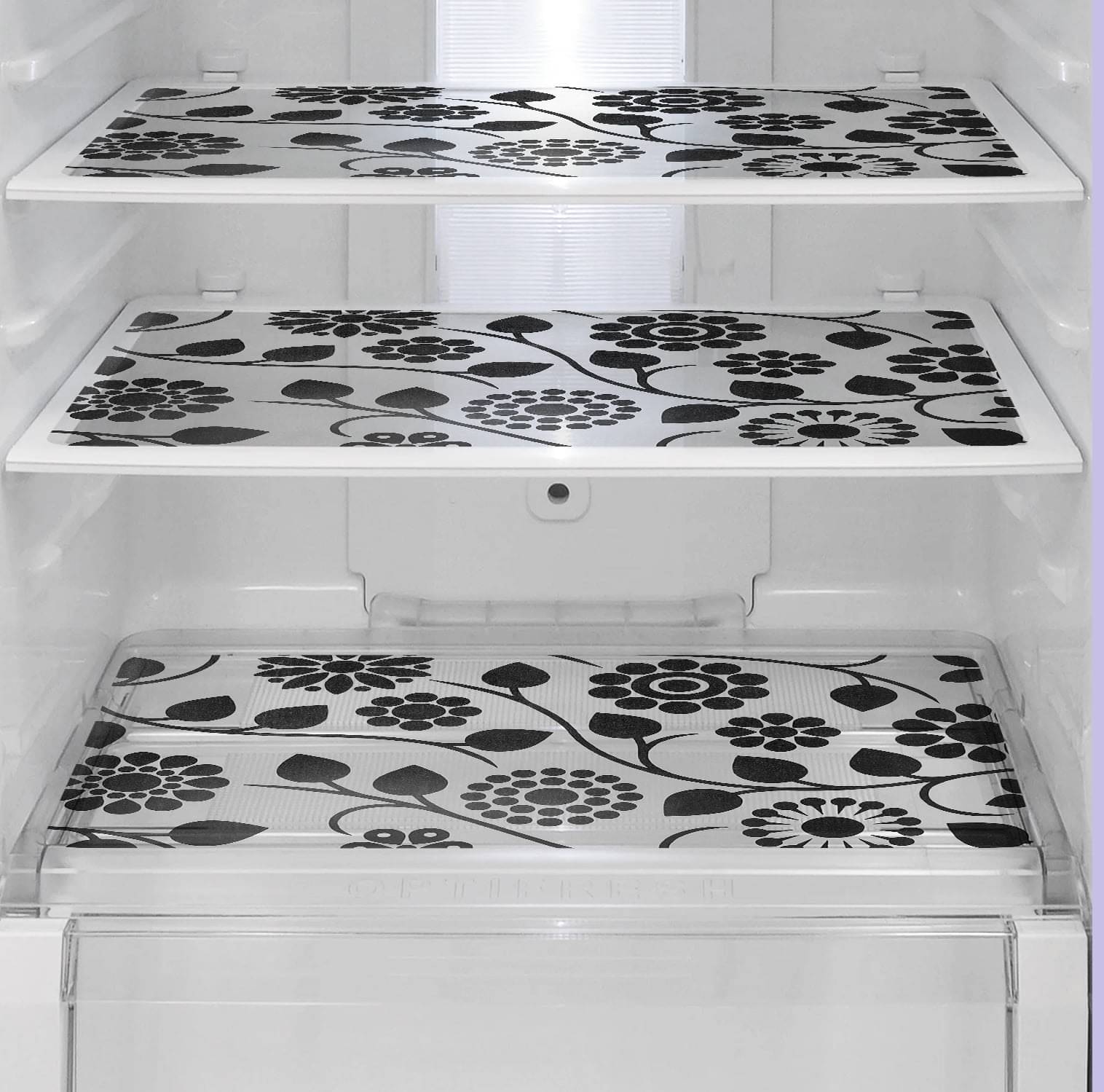 Revexo - PVC Multicolor Fridge Mats ( Pack of 3 ) Revexo - PVC Multicolor Fridge Mats ( Pack of 3 )