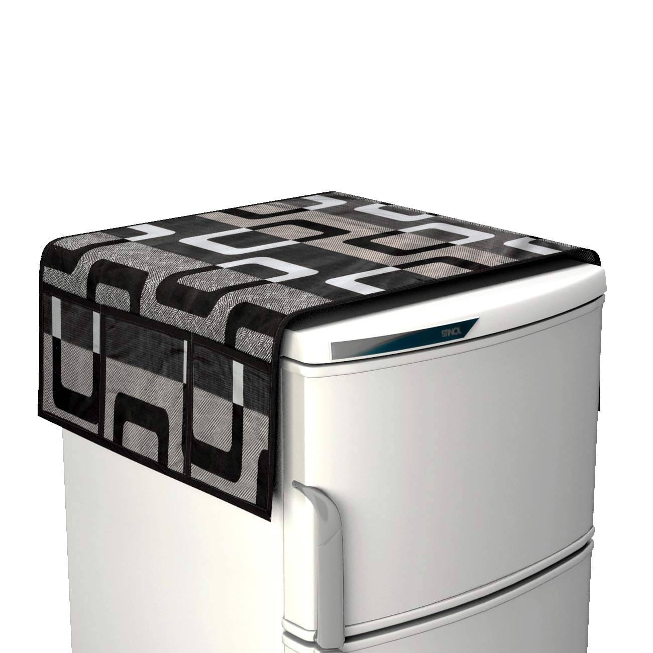     			Revexo - Polyester Multicolor Fridge Top Cover ( Pack of 1 )