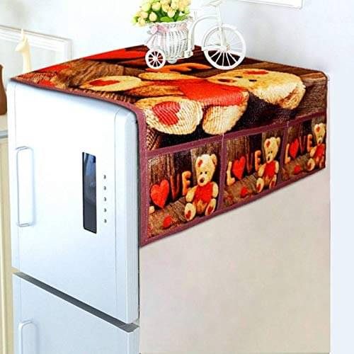 Revexo - Polyester Multicolor Fridge Top Cover ( Pack of 1 ) Revexo - Polyester Multicolor Fridge Top Cover ( Pack of 1 )
