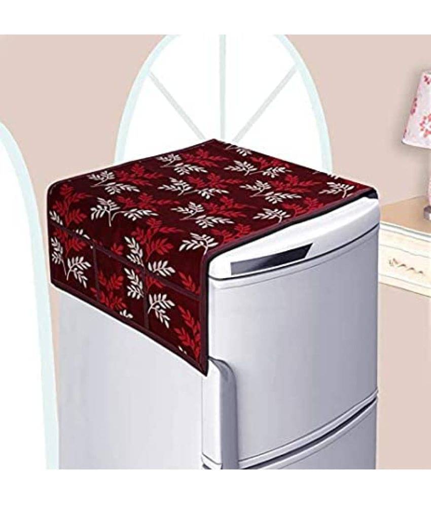     			Revexo - Polyester Multicolor Fridge Top Cover ( Pack of 1 )