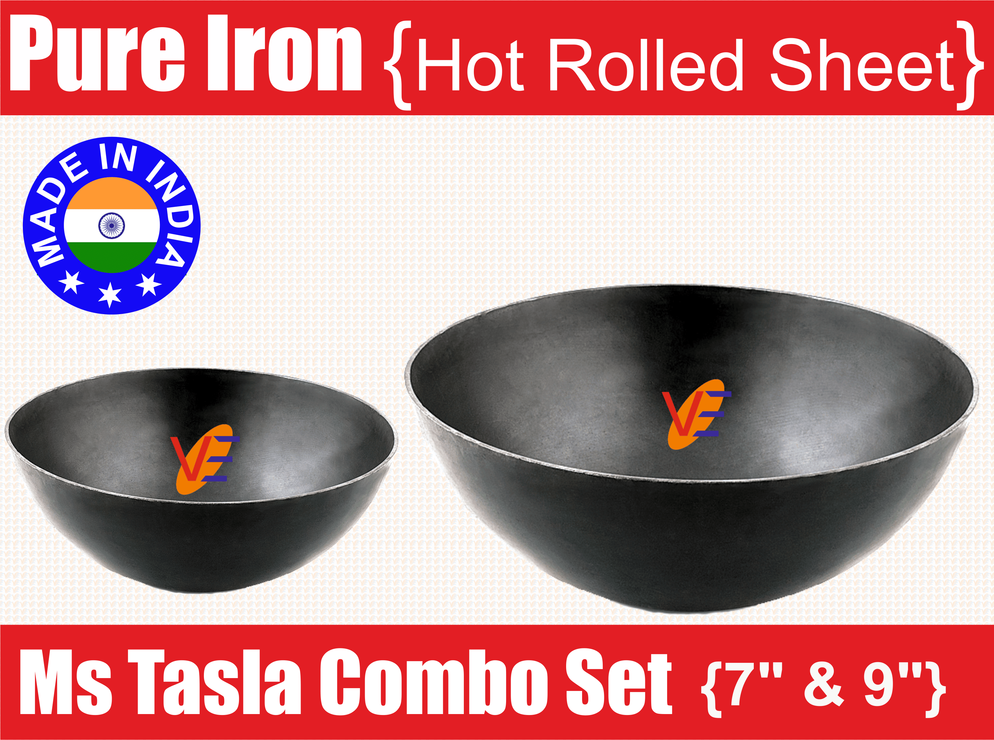     			Veer Combo Tasla (7&9) 2 Piece Cookware Set
