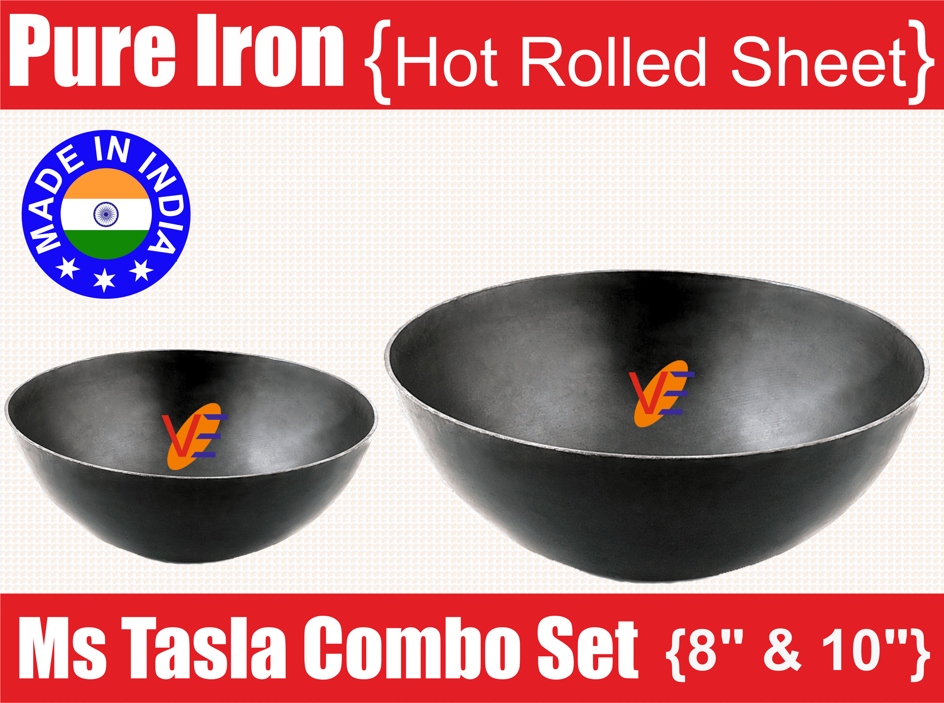 Veer Combo Tasla (8&10) 2 Piece Cookware Set - Cookware | Buy online on ZillyBuy