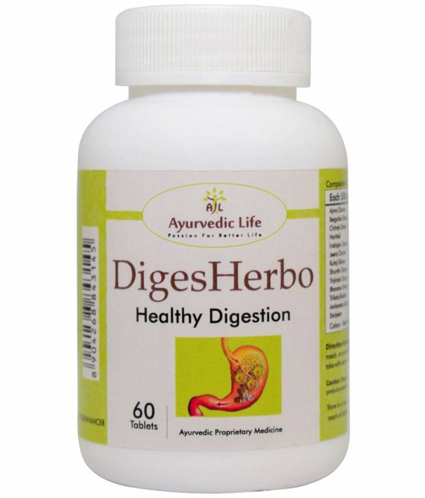 Ayurvedic Life Diges Herbo Tablet 60 No.S Pack of 1     			Ayurvedic Life Diges Herbo Tablet 60 No.S Pack of 1