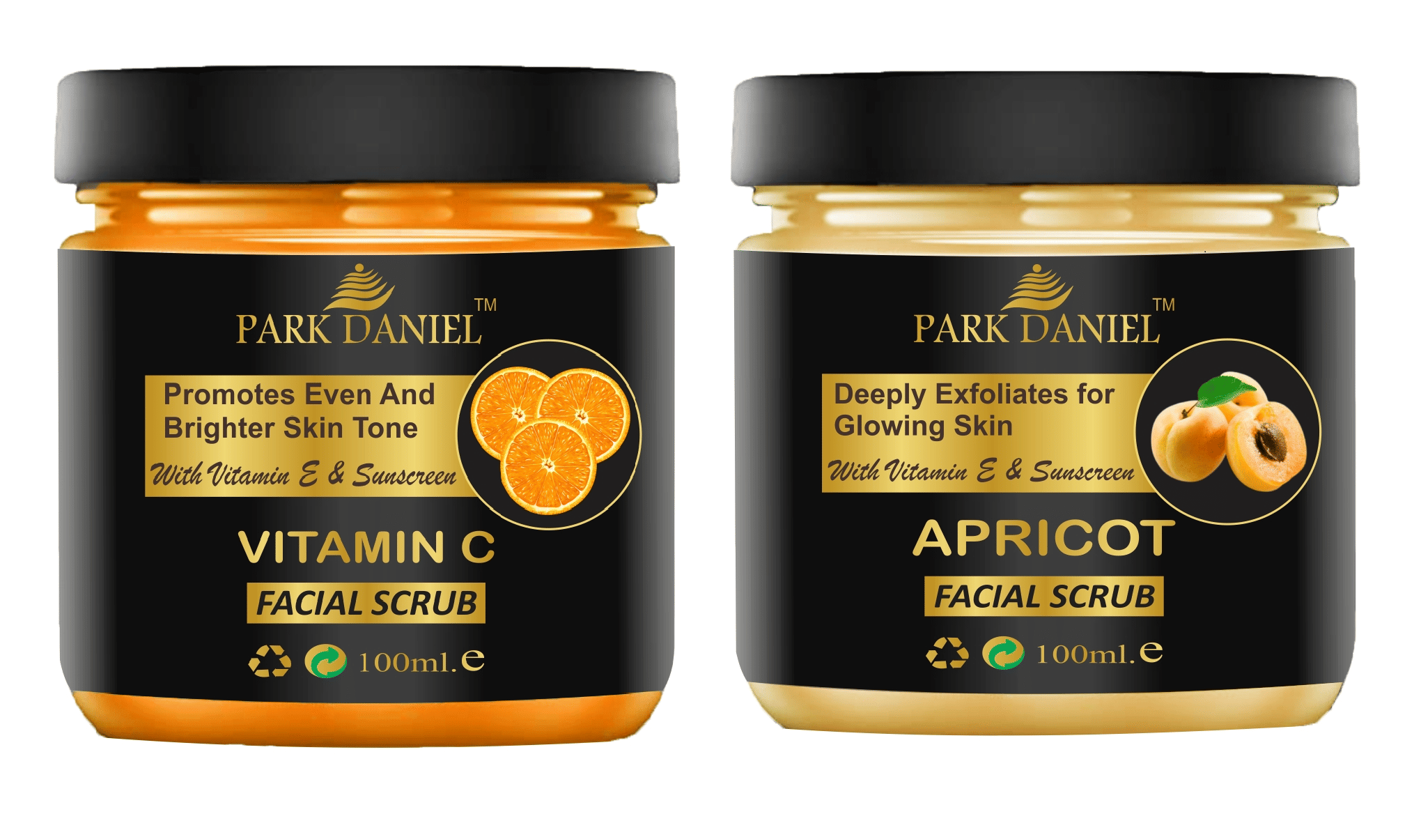 Park Daniel Vitamin C & Apricot Facial Facial Scrub 100 ml Pack of 2 Park Daniel Vitamin C & Apricot Facial Facial Scrub 100 ml Pack of 2