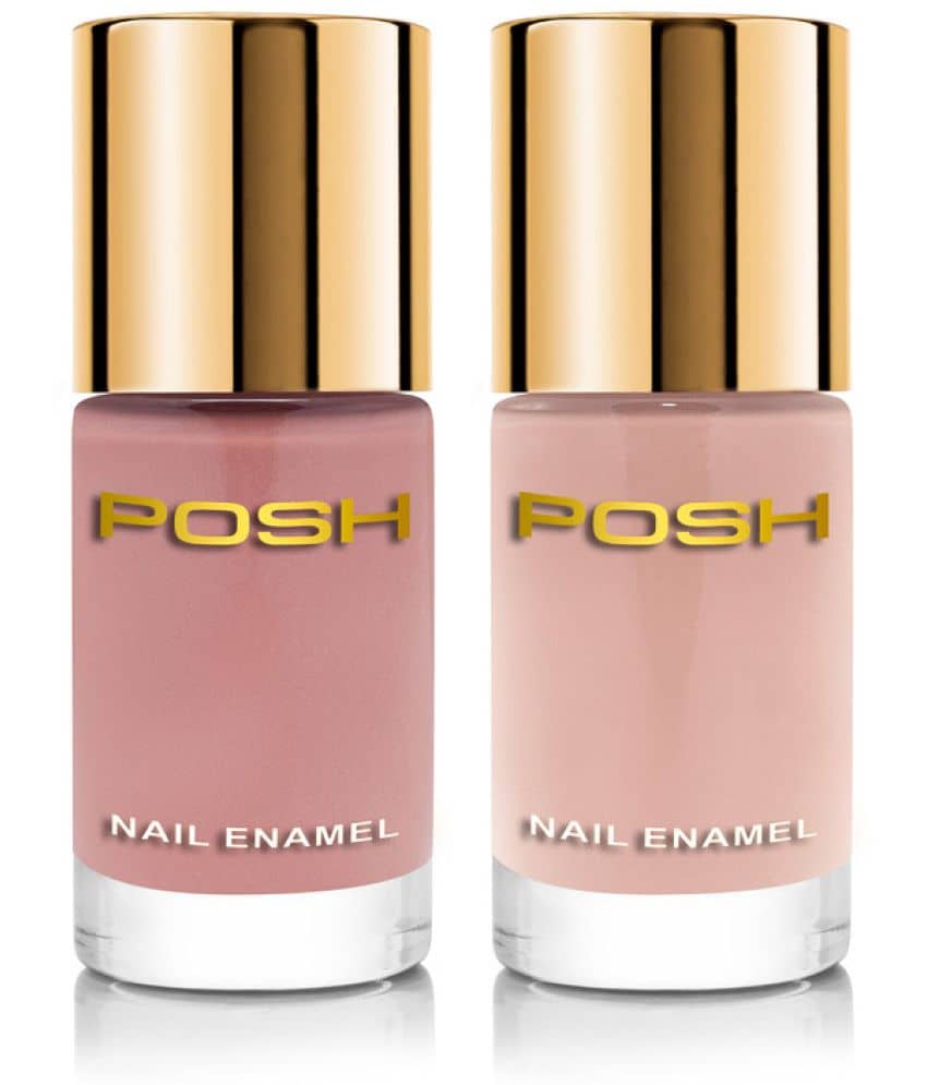Posh Nail Polish BEIGE Nude Glossy Pack of 3 18 mL
