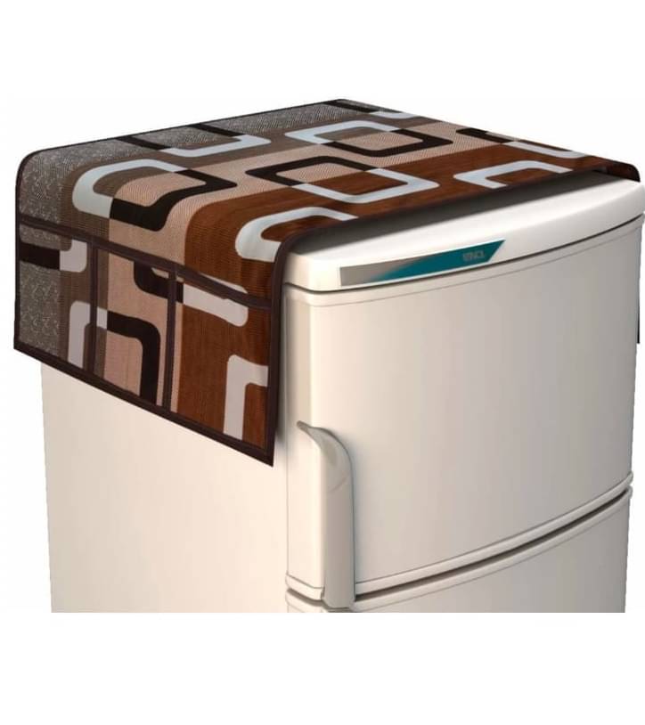     			Revexo - Polyester Multicolor Fridge Top Cover ( Pack of 1 )