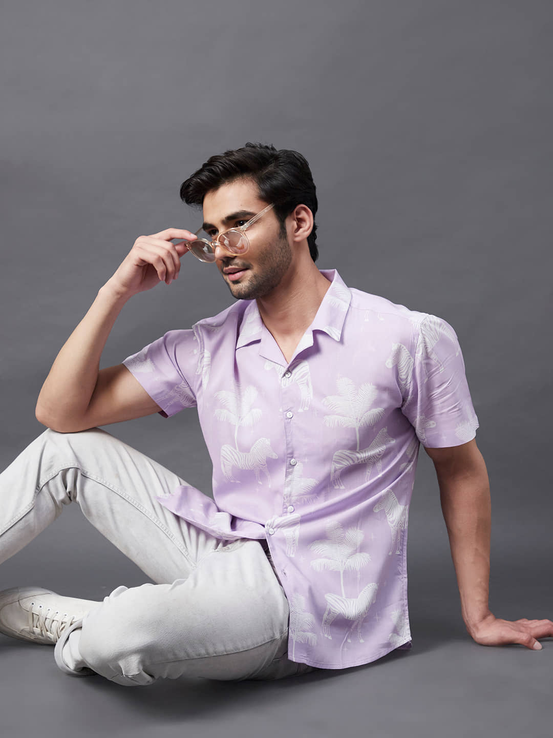 Rigo - Rayon Slim Fit Purple Men's Casual Shirt ( Pack of 1 )