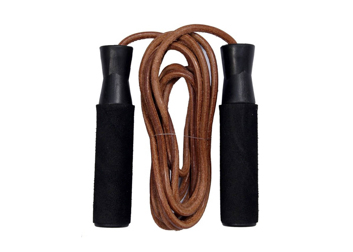 Premium Genuine Leather Gym Fitness Skipping Rope with Foam Handle Gym Premium Genuine Leather Gym Fitness Skipping Rope with Foam Handle Gym