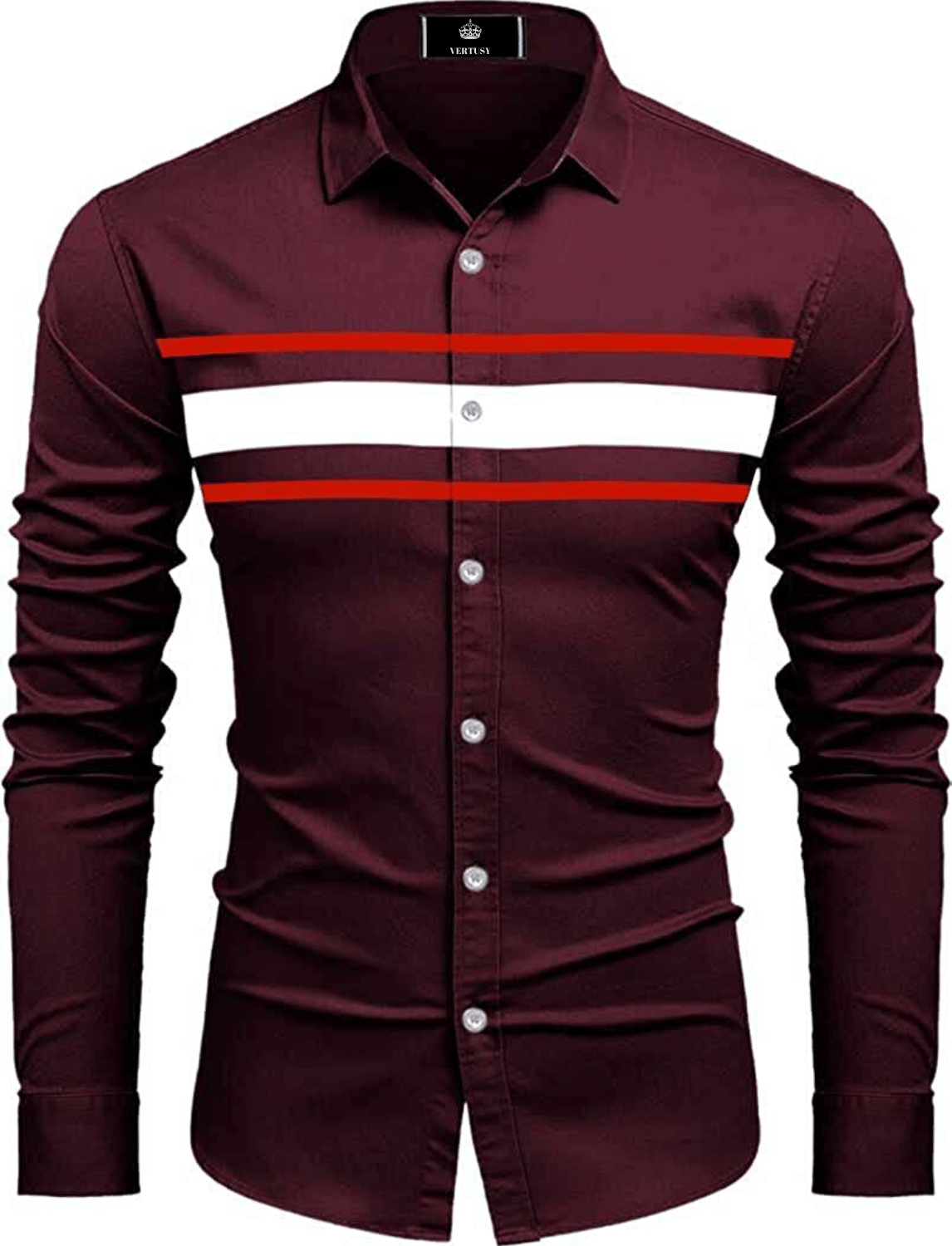 VERTUSY - Cotton Blend Regular Fit Red Men's Casual Shirt ( Pack of 1 )